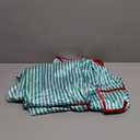 Argeousgor Women Christmas Satin Pajamas Striped 2 Piece Pjs Set Long Sleeve Button Down Shirt Bow Tie Shorts Sleepwear A-green, Medium