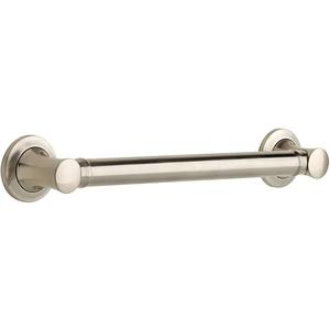 Delta Carlisle (1-Pack) 16' Shower Grab Bar Seniors ADA Compliant Satin Nickel 450 lb Capacity Bathroom Safety Handle for Shower, Bathtub | Wall Mounted Balance Assist, Grip DCL5916-BN