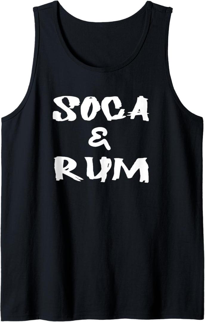 Soca & RumTrinidad and Tobago Island Caribbean Music Tank Top,small