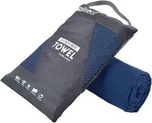 Rainleaf Microfiber Towel Quick Dry Camping & Travel & Gym Towel. Compact