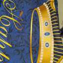 Prince Birthday Party Backdrop for Boy's Royal Blue and Gold King Crown Party Decoration Photography Background Royal Little Prince Happy Birthday Party Banner Photoshoot (7x5ft)