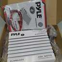 Pyle Hydra Marine 400W 4-Channel Amplifier - Waterproof with Dual MOSFET Power Supply - GAIN level Controls - RCA Input - LED Indicator - Compact Design for Boat/Vehicle Audio - PLMRA402