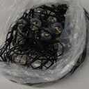 Radiance Clear String Globe Lights, 25 ft, Black Wire, G40 Bulb