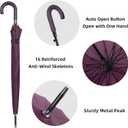 RONIARE Windproof Large Umbrella for Rain,Automatic Open with Easy Grip,Rainproof and Durable Canopy Design –Versatile Travel, Big Golf Umbrellas for Men & Women