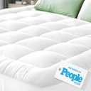 Niagara Sleep Solution Ultra Soft King Size Mattress Topper - Viscose Made from Bamboo Pillow Top Mattress Pad for Back Pain Relief - Naturally Cooling for Hot Sleepers, White