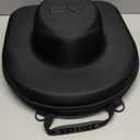 Hat Box for Travel-Crush Proof Hat Travel Case for Cowboy Hats Holder Storage Box Organizer Cap Carrier with Adjustable Carry Strap (01-Black Red)