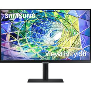 Samsung S80UA 27-Inch ViewFinity 4K UHD (3840x2160) Computer Monitor, HDMI, USB Hub with USB-C, HDR10 (1 Billion Colors), Built-in Speakers, Height Adjustable Stand (LS27A80DUNNXZA)