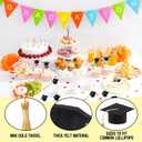 Hahafelt 36pcs Mini Felt Graduation Cap Lollipop Toppers with Tassel Class of 2026 Congrats Party Supplies for Cupcake Decor
