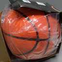 Silent Basketball Size 7 (29.5")  Grooved Airless Indoor Basketball for Quiet Dribbling and Indoor Training, Pro PU Foam Ball  Real Feel Higher Bounce Quieter (Orange)