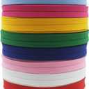 12mm 1/2" Single Fold Bias Tape Bias Binding for Sewing Solid Color 100% Polyester