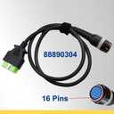 16 Pins 88890304 Main Test Scanner USB Connector Cable OBD2 for Vo-l-vo Truck VOCOM 88890300 VOCOMII 88894000 Diagnostic Adapter Tool