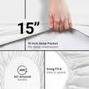 Utopia Bedding Queen Fitted Sheet - Bottom Sheet - Deep Pocket - Soft Microfiber - Shrinkage and Fade Resistant - Easy Care -1 Fitted Sheet Only (White)