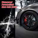 Ziciner 14 Pcs Car Decal Stickers, Auto Sport Emblem Reflective Stickers, Racing Sport Logo Waterproof Decals for Car Truck Wheel Rim Stripe Rear Bumper and Mirror Laptop Decoration (White)