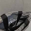 Large Women Lunch Bags/Insulated Adult Lunch Box/Leakproof Cooler Lunch Tote Bag with Storage Pocket. Reusable Lunch Purse for Work Picnic Hiking 12L, Stripe