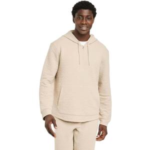 All in Motion Men's Quilted Fleece Sweatshirt, Khaki Small