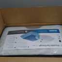 MALOUF Z Side Sleeper Shoulder Cutout Dough Memory Foam Pillow with Liquid Gel Layer-Queen, Blue