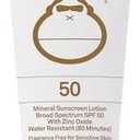 Sun Bum Mineral SPF 50 Sunscreen Body Lotion - Broad Spectrum Moisturizing Sunscreen with Vitamin E - Vegan and Hawaii 104 Act Compliant (Made without Octinoxate & Oxybenzone) - Travel Size - 3 oz Exp 2026/11