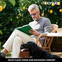SKYOAK 2 Pack Premium Reader Sunglasses for Men with UV400 Protection Outdoors, TR90 Lightweight Tinted Reading Glasses