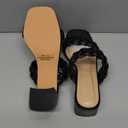 CUSHIONAIRE Women's Onyx braided Heel Sandal +Memory Foam, Size 7.5