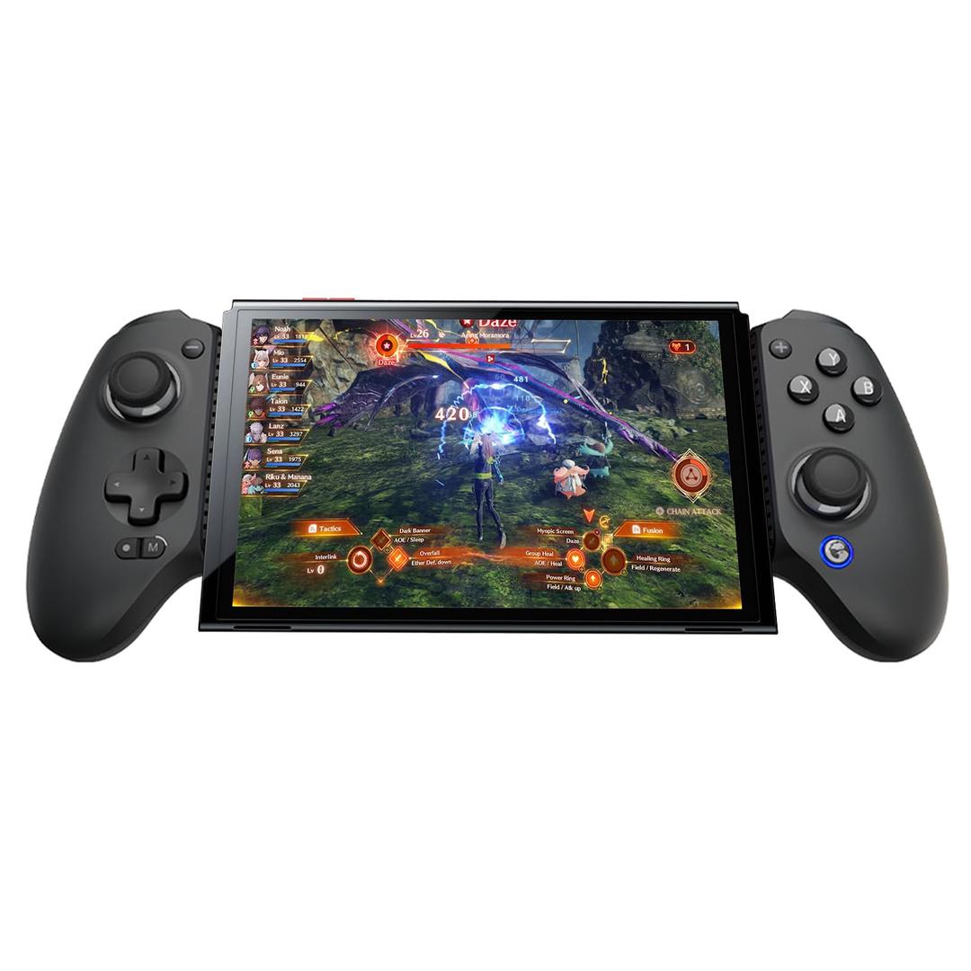 GameSir G8 Plus Bluetooth Mobile Game Controller for Switch & iOS & Android & Tablets, Wireless Gamepad Hall Effect Joysticks & Triggers Fit For PlayStation, Steam Link, PUBG MOBILE, Call of Duty