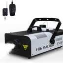 Fog Machine 1500 Watt and 16000 CFM Fog with with 2 Sets of Controllers, Professional Smoke Machine for DJ Stage Halloween Party Wedding Christmas