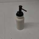 iDesign Dispenser for Bathroom Vanity or Kitchen Countertop-Set of 2-Cream/Bronze Westport Soap Pump M2