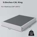 ALDRICH 9 Inch Heavy Duty Metal Box Spring Mattress Foundation 3000lbs Max Weight Capacity/Non-Slip/No Noise/Easy Assembly/Easy Clean Cover,California King