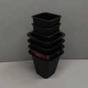 Simplify 2 Pack 6 inch 4 Pack Bed Risers, Black