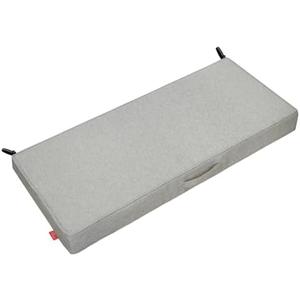 Pcinfuns Outdoor Bench Cushions,59 x 18 x 3 Inch Patio Furniture Water-Resistant Chair Cushion, Loveseat Garden Sofa Settee Couch Swing Pads with Handle and Adjustable Straps, Linen Gray