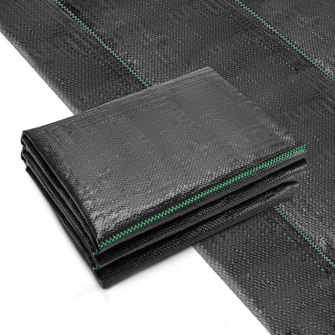 6.5FT x 32FT Weed Barrier Control Woven Garden Weed Landscape Fabric Heavy Duty Ground Cover
