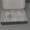 Stove Knob Safety Covers, 5Pcs Fits 90% Oven/Stove 5 Heat Alert Stickers Oven Knob Covers for Child Safety, 2nd Gen Kitchen Burner Childproofing, Gas Stove Knob Locks for Kid Baby Pet (Clear)