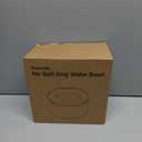 Heouvo 1 Gallon Large Dog Water Bowl No Spill,Anti Digging Lid & Rubber Bottom Spill Proof Dog Bowl, Anti Splash Mess Dripless Slow Drinking Stainless Steel Water for Sloppy Messy Drinkers Car (3.8L, Gray)