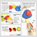 Busy Cube for Toddlers 1 Years Old, Montessori Toys for 1 Year Old - Ideal Gifts for 1 Year Old Boys Girls - Airplane Plane Car Travel Toys for 6 to 18 Months Toddlers Educational Learning Toys