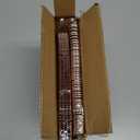 Prestee Set of 100 Rose Gold Plastic Forks Disposable - 7-in Heavy-Duty Fork Flatware - Bulk Pack Fancy Silverware - Sturdy Pink Cutlery for Weddings, Birthday Parties, Buffets, Catering and Events