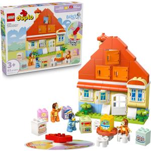 LEGO DUPLO Bluey: Blueys Family House with Memory Game - Toddler Toy for Kids Ages 3+ - Memory Game Playset Includes Bluey Figure - Preschool Toy Gift Idea for 3 Year Old Girls and Boys - 10459