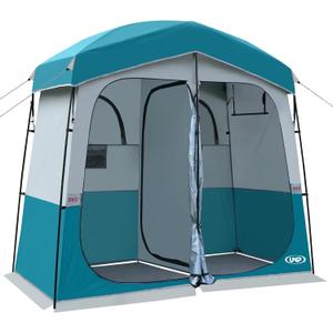 Shower Tent, Outdoor Camping Privacy Shelter-Dressing Changing Room-Portable Toilet Tent for Hiking Sun Shelter Picnic Fishing 2 Rooms