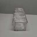 Jucoan Large Ice Chilled Condiment Server with Lid, 4 Compartments Chilled Condiment Caddy, Bar Garnish Serving Platter Holder Tray for Mimosa Taco Salad Bar, 2 Tongs, 6 Forks