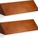 Eersida 2 Pcs Blank Business Wood Name Plate for Desk Name Plate Walnut DIY Personalized Wooden Name Plaque for Desk Nameplate for Office Classroom Gift 8 x 2 x 2 Inch