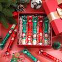 Sabary 24 Pcs 10 Color Christmas Ballpoint Pen Multicolor Retractable Ballpoint Pens 0.7 mm Multicolor Pen in One Push Type Multifunction Marker for Home Office Supplies Gift, 4 Styles