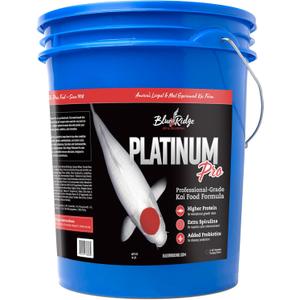Blue Ridge Koi Fish Food 14lb - Koi Food 3/16 Platinum Pro Formula Goldfish Food, Premium Fish Food for Ponds, Ponds Fish Food, Floating Pond Pellet