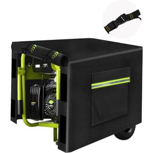 Outdoor Generator Cover While Running, 600D Polyester Waterproof Generator Covers for Outside Fade and Tear Resistant, All-weather Generator Enclosure 38”Lx28”Wx30”H (Black)