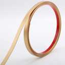 Gold Molding Trim Peel and Stick, Flexible Mirror Border Design, Wall Ceiling Floor Cabinet Tile Edge Moulding, 5m x 1cm