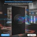 4 Pack Acoustic Foam Panels, 48''X24''X1'' Egg Crate Sound Proof Foam, High Density Noise Cancelling Soundproofing Wall Panels for Studio Office Game Room (Black)