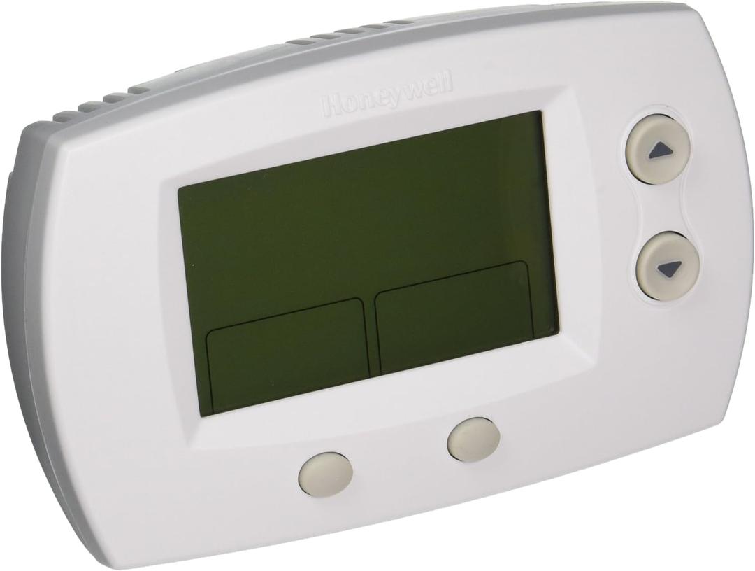 Honeywell TH5220D1029 Focuspro 5000 Non-Programmable 2 Heat and 2 Cooling Thermostat, Large Screen