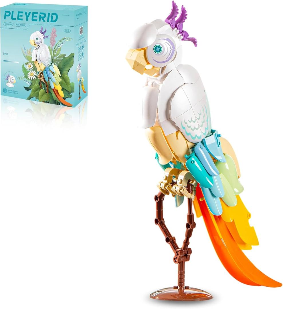Creator Parrot Building Set Animal Bird Collection Home Art Decor for Tenns