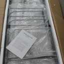 Black Bar Cart, Home Bar Serving Cart with Handle, Wine Cart with 3-Tier Glass Shelves, Beverage Cart with Wine Rack and Glass Holder, Bar Carts for The Home, Dining Room