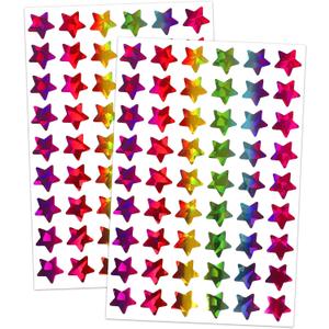 Lrogoe 1620 Holographic Rainbow Small Star Stickers for Kids Reward, Behavior Chart, Student Planner and School Classroom Teacher Supplies, 0.6" Diameter (Multicolor)