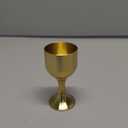 Amosfun 30ml Brass Chalice Cup Metal Shot Glasses Gold Communion Cup for Church Ritual Cocktail Holy Water- 7.6cm x 4cm x 4cm (0.2 Ounces)