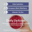 Hydralyte Electrolytes Plus Immunity, Elderberry - Low Sugar Rapid Rehydration Powder - Lightly Sparkling Electrolyte Powder Packets with 1,000mg Vitamin C and 300 mg Elderberry (8oz Serve, 20 Count)