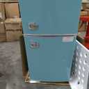 Retro Mini Fridge with Freezer 4.0 Cu. Ft, Small Refrigerator Dual Door, Mint Green